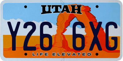 UT license plate Y266XG