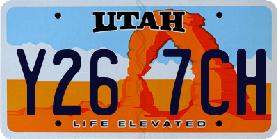 UT license plate Y267CH