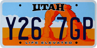 UT license plate Y267GP