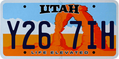UT license plate Y267IH