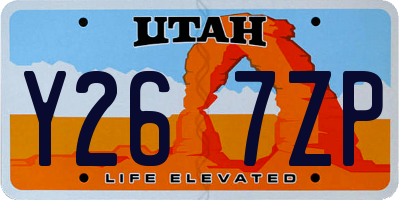 UT license plate Y267ZP