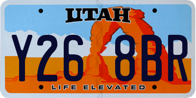 UT license plate Y268BR