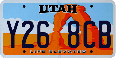 UT license plate Y268CB