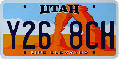 UT license plate Y268CH