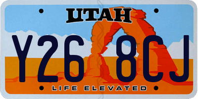 UT license plate Y268CJ