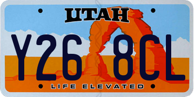 UT license plate Y268CL