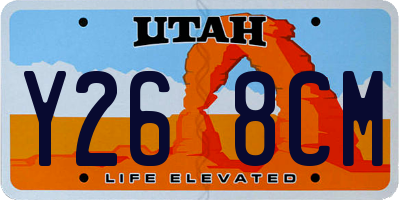 UT license plate Y268CM