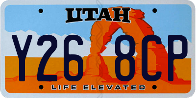 UT license plate Y268CP