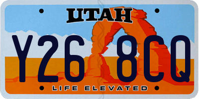UT license plate Y268CQ