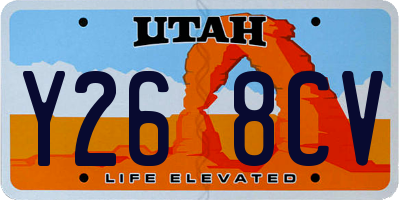 UT license plate Y268CV