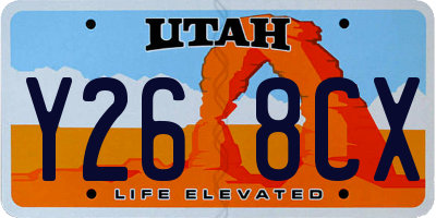 UT license plate Y268CX