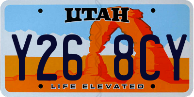 UT license plate Y268CY