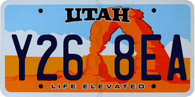 UT license plate Y268EA