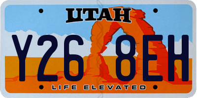 UT license plate Y268EH