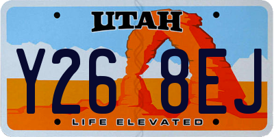 UT license plate Y268EJ