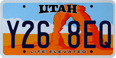 UT license plate Y268EQ