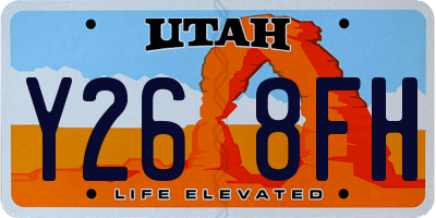 UT license plate Y268FH