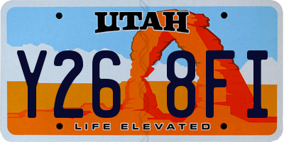 UT license plate Y268FI