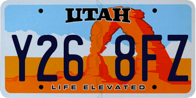 UT license plate Y268FZ