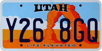 UT license plate Y268GQ