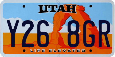UT license plate Y268GR