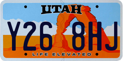 UT license plate Y268HJ