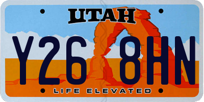 UT license plate Y268HN