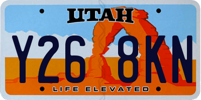 UT license plate Y268KN
