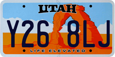 UT license plate Y268LJ