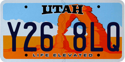 UT license plate Y268LQ