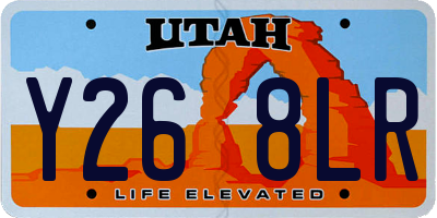 UT license plate Y268LR