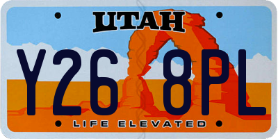 UT license plate Y268PL