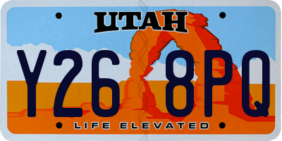 UT license plate Y268PQ