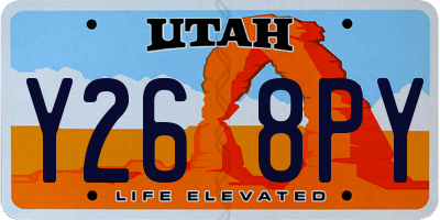 UT license plate Y268PY