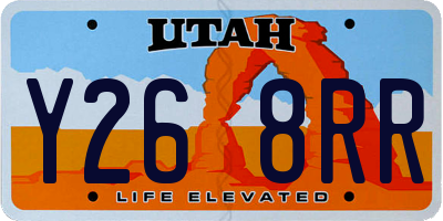 UT license plate Y268RR