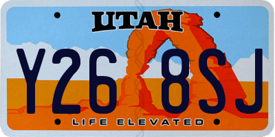 UT license plate Y268SJ