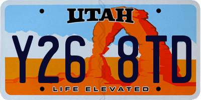 UT license plate Y268TD