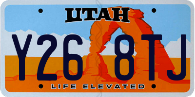UT license plate Y268TJ