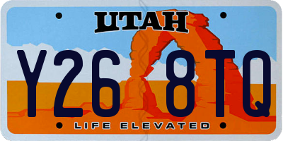 UT license plate Y268TQ