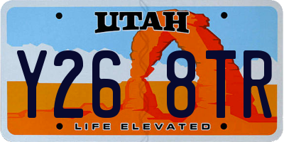 UT license plate Y268TR