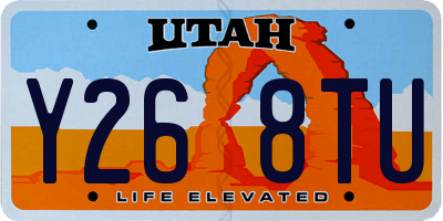 UT license plate Y268TU