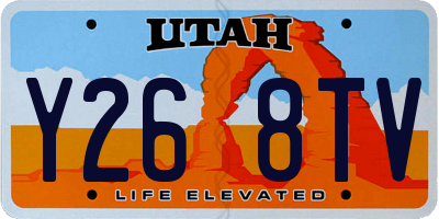 UT license plate Y268TV