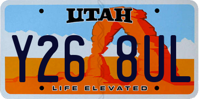 UT license plate Y268UL