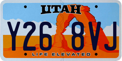 UT license plate Y268VJ