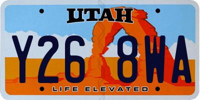 UT license plate Y268WA