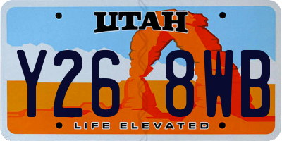 UT license plate Y268WB