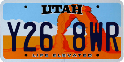 UT license plate Y268WR