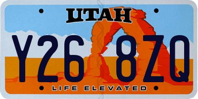 UT license plate Y268ZQ