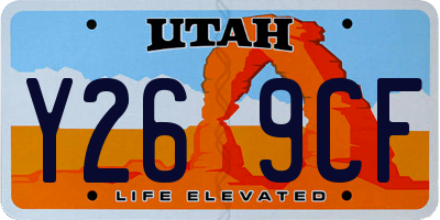 UT license plate Y269CF