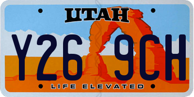 UT license plate Y269CH